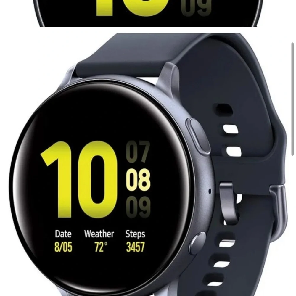 Samsung Black Smartwatch with Circular Display